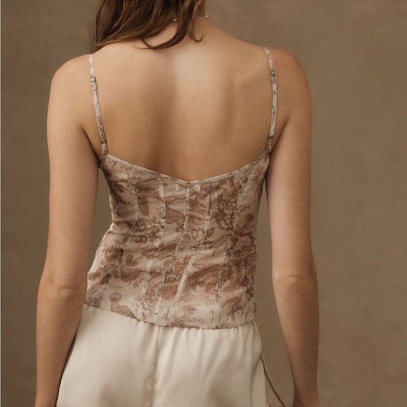 Pilcro Sheer Corset Top - Medium - Picture 3 of 6